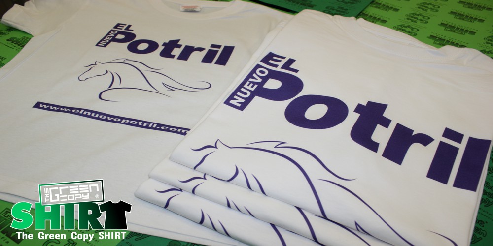 The Green Copy impresión de camisetas para clubes deportivos el potril ecuestre madrid imprimir serigrafía Villanueva de la Cañada MADRID